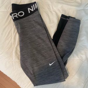 Nike Pro Leggings, Grey, Size Small